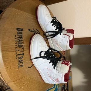 Size 11 white and red air jordan 1 nikes (new)